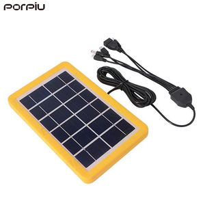 PORPIU Mini 8W Panneau <span class=keywords><strong>Solaire</strong></span> Haute Qualité USB Charge Mobile Charge pour Android & <span class=keywords><strong>iPhone</strong></span> 6V Régulateur avec Technologie MPPT - Product Image 5