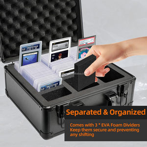 Nhà Máy Giá Tùy Chỉnh Xách Tay Nhôm Xe Đẩy Trường Hợp Với Chống Sốc Bọt Cho Thẻ Được Xếp Hạng Tấm Thể Thao Giao Dịch Thẻ Psa BGS Cgc - Product Image 2