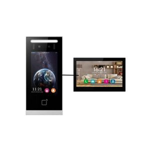 Hiwink 5-inch màn hình cảm ứng thông minh Wifi tuya video Cửa Điện thoại văn phòng hệ thống <span class=keywords><strong>intercom</strong></span> từ xa mở khóa căn hộ xây dựng cửa phát hành - Product Image 1