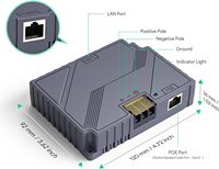 Injecteur PoE GigE 2-en-1 EDUP Compatible Starlink pour Transmission Gigabit de Dispositifs Internet par Satellite