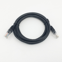 Cat5e kabel Ethernet kabel Patch hitam kabel Cat5e kabel jaringan pendek kabel Ethernet