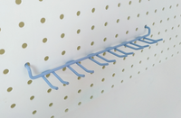 Support à outils pour panneau perforé, 12 crochets, en acier au carbone, multifonction, pour tournevis, rangement d'outils pour garage, atelier, établi