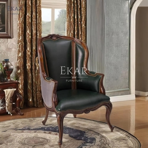 Sillón de cuero clásico, comodidad y estilo atemporales para ambientes de sala de estar elegantes - Product Image 2