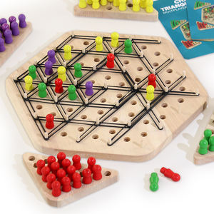 2024 nouveau produit chaîne Triangle échecs enfants bureau multijoueur jeu éducatif aides pédagogiques enfants jouets pour enfants garçon fille - Product Image 4