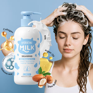 Shampoo hydratant pour <span class=keywords><strong>cheveux</strong></span> LAIKOU au lait de collagène et à l'huile d'argan, brillance, adieu la sécheresse, douceur soyeuse, shampooing de luxe 400 ml - Product Image 1