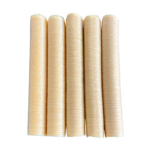 מעטפות קולגן מלאכותיות אכילות איכותיות לסיטונאות עבור נקניקיות, שקופות, קוטר 10-50 מ\\\"מ, אורך 15 מטר - Product Image 1