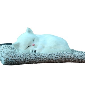 ตุ๊กตา<span class=keywords><strong>แมว</strong></span>นอนตุ๊กตาสัตว์<span class=keywords><strong>ขน</strong></span>นุ่มของเล่นรูปสัตว์มีขนสำหรับตกแต่งห้องนั่งเล่นรถยนต์ - Product Image 1