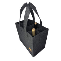 Sac à vin en feutre personnalisé, sac de courses en feutre, sac cadeau en feutre