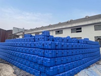 Hexagone PEHD moulé par soufflage fabricant pas cher pont de quai jet ski plastique modualr cubes plate-forme bateau ponton flottant à vendre