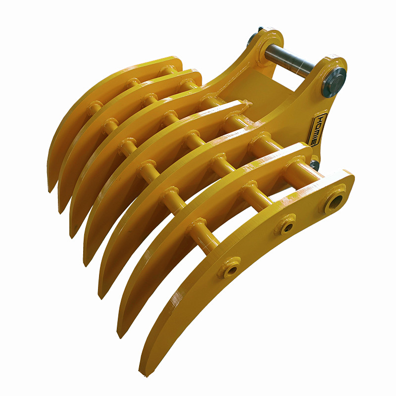 HOMIE Hochwertige Kubota KX57 Bagger Root Stick Rake Bucket Attachment OEM Farbe zum Verkauf