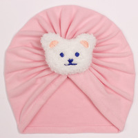Nouveaux accessoires pour cheveux d'hiver pour filles, bandeaux larges en forme d'ours de couleur bonbon pour bébé, bandeaux en nylon pour bébé
