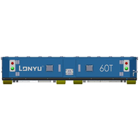 Robot AGV de transport de marchandises lourd sur mesure de 60 tonnes, navigation magnétique, évitement d'obstacles par laser, véhicule à guidage automatique