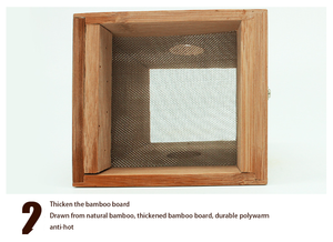 Новый бамбуковый Одноместный, двойной, три, четыре, шесть отверстий в коробке для прогревания тела - Product Image 5