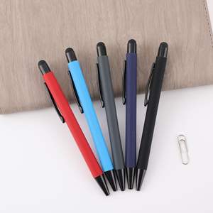 Hot Selling <span class=keywords><strong>Promotion</strong></span> New Multifunktions-Ball Stylus Soft Touchscreen-Stift 2 in 1 mit benutzer definierten Logo Metall Kugelschreiber - Product Image 5