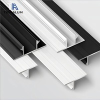 Profilé de plafond suspendu moderne en aluminium pour plafond suspendu, profilé en T/U pour joint d'ombre, durable et écologique, pour plaques de plâtre
