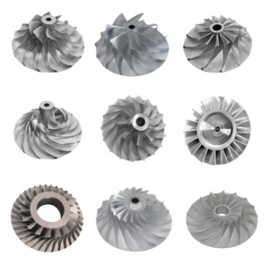 บริการหล่อโลหะ CNC แบบกำหนดเองใบพัดกังหันกังหันพลังน้ำทำจากอะลูมิเนียมไทเทเนียมอัลลอยด์นิกเกิล - Product Image 3