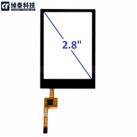 Panel de Pantalla Táctil Capacitiva USB PCAP de 2.8 Pulgadas, ODM OEM, para Monitor de Pantalla LCD TFT, Monitor de Marco Abierto, Suministro de Fábrica