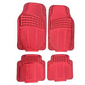 Juego de 4 Alfombrillas para Auto de Fábrica, Duraderas, Ecológicas, Antideslizantes, Impermeables, de PVC y Aluminio con Diseño de Ojo de Vaca, Fáciles de Limpiar - Product Image 2