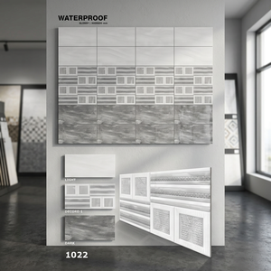 Carreaux muraux en céramique moderne OEM ODM 300x600mm, mosaïque numérique émaillée, briques réfractaires pour murs intérieurs, salles de bain et décoration extérieure - Product Image 4