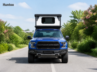 Huntoo High Cap Camper Topper pour camion, coque de toit surélevée coulissante avec grandes fenêtres, camping-car tout-terrain pour pick-up grand format