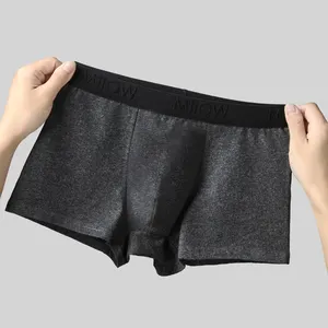 Logotipo personalizado Elastic Cintura RTS Bulge Pouch Básico Masculino Mens Boxers Briefs Underwear Homens para Homens Tamanho Grande