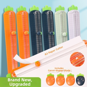 <span class=keywords><strong>Coupe</strong></span>-papier A3 double sens motif carotte de dessin animé, idéal pour étudiants, loisirs créatifs et cadeaux - Product Image 1