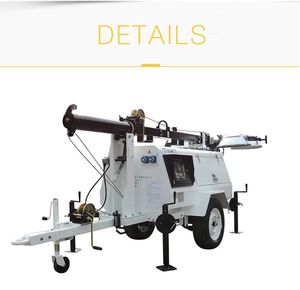 9m折りたたみ式伸縮マスト、4*1000 LED/メタルハライド、ガーデンモバイルトレーラーライトタワー、クボタディーゼル発電機付き、IP65 - Product Image 5