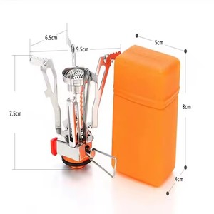 Réchaud à gaz portable pour camping, accessoires de camping en plein air, en alliage d'aluminium ultra-léger, pour pique-nique, cuisson, four de survie - Product Image 3