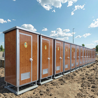 Cabine de Douche et Toilettes Mobiles Préfabriquées au Design Moderne, Prix Usine, Vente Chaude, Module de Salle de Bain Extérieur en Panneaux Sandwich