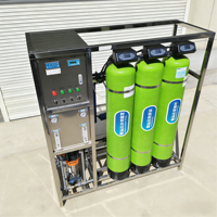Offre Spéciale : Système de Filtration d'Eau Pure Commercial à Osmose Inverse avec Contrôle PLC, Pompe et Moteur Intégrés, 500L/Heure, Garantie 1 An