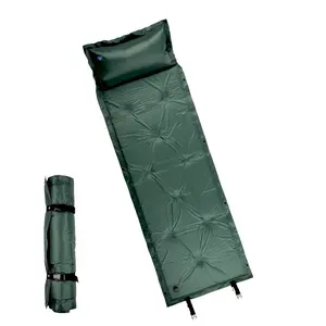 RTS KingGear 야외 하이킹 저렴한 190T 폴리 에스테르 PVC 코팅 풍선 폼 캠핑 매트리스 캠핑 매트