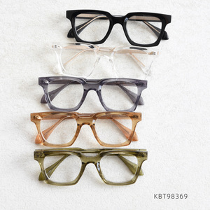 2026 Thick <strong>Frame</strong> Retro Glasses for Men Tr90 Acetate square Glasses <strong>Frame</strong> Women Trendy Student Accessories Brown Green <strong>Grey</strong> - Product Image 2