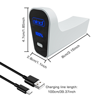 Batterie externe rechargeable 2000 mAh avec indicateur LED et interrupteur marche/arrêt, type C, pour manette sans fil PS5