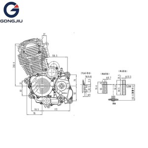 Ensemble moteur de moto 250cc refroidi par air, 4 temps, facile à installer, pour <span class=keywords><strong>quad</strong></span> ATV, moteur CB250-F, démarrage électrique - Product Image 2