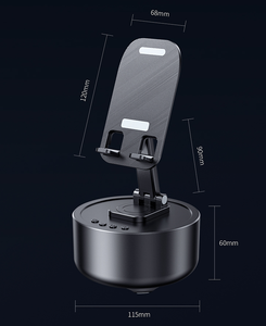 LK-099 OEM Desktop ABS Plastic Audio Speaker Integrated Phone Stand TWS Stereo Pairing USB Disk AUX Input 360 Rotation <strong>Bracket</strong> - Product Image 2