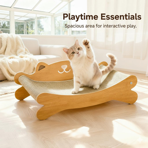 Rascador para Gatos de Papel Corrugado Multicapa de Alta Densidad, Nido Integrado Resistente al Desgaste y a los Arañazos, Sofá Reclinable para Gatos - Product Image 3