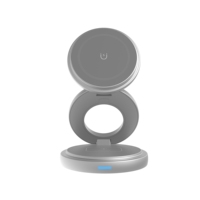 Chargeur sans fil magnétique pliable 3 en 1, station de charge pour téléphone, montre, écouteurs, utilisation au chevet, au bureau et en voyage