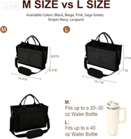 Sac fourre-tout en toile de couleur unie pour femme, fermeture ouverte, sac de travail autoportant avec compartiment pour ordinateur portable, 10 poches (BSCI)