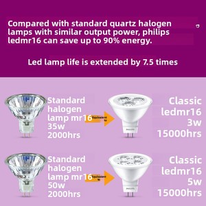 Bombilla LED para Foco, 12V, Bajo Voltaje, Ahorro de Energía, Base Gu5.3, <span class=keywords><strong>MR16</strong></span>, Luz Blanca Cálida, 3W/5W - Product Image 3