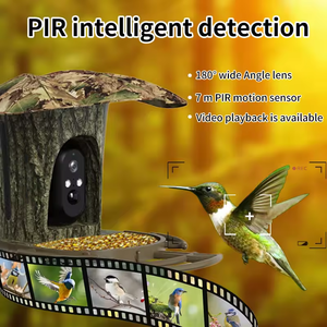 Offres Spéciales batterie d'énergie solaire Ai caméra intelligente de mangeoire d'<span class=keywords><strong>oiseaux</strong></span> caméra de batterie de reconnaissance d'oiseau à distance sans fil HD caméras solaires - Product Image 3