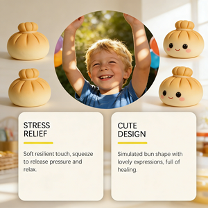 Juguete Antiestrés de TPR con Forma de Dumpling de Anime y Manga, DOWMOO NeeDoh, Simulación Realista, Divertido, Suave, Unisex, para Jóvenes, para Exteriores - Product Image 5