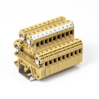 500V 32A 0.2-2.5mm2 bornier à vis conducteur en laiton 24-14awg DK4Q pour armoire de contrôle d'automatisation I/O