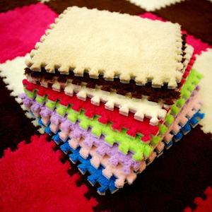 Alfombra de espuma EVA para puerta, alfombra moderna de color sólido, tapete de tatami tipo rompecabezas, tapete de superficie afelpada. - Product Image 1