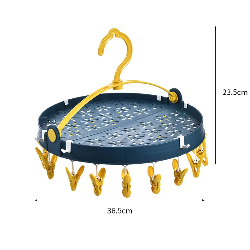 Sáng Tạo Hoa Loại Clip Móc Áo Nhựa Quần Áo Trẻ Em Nhựa Có Thể Gập Lại Vải Móc Áo Non-slip Bền Vòng Nhựa Quần Áo Hange