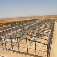 Grand hangar industriel à portée libre pour l'élevage de bétail, l'entreposage agricole et les installations agricoles
