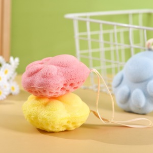 Balle de bain ovale pour enfants, éponge de gommage pour bébé, gommage à la boue indolore, ultra doux - Product Image 4