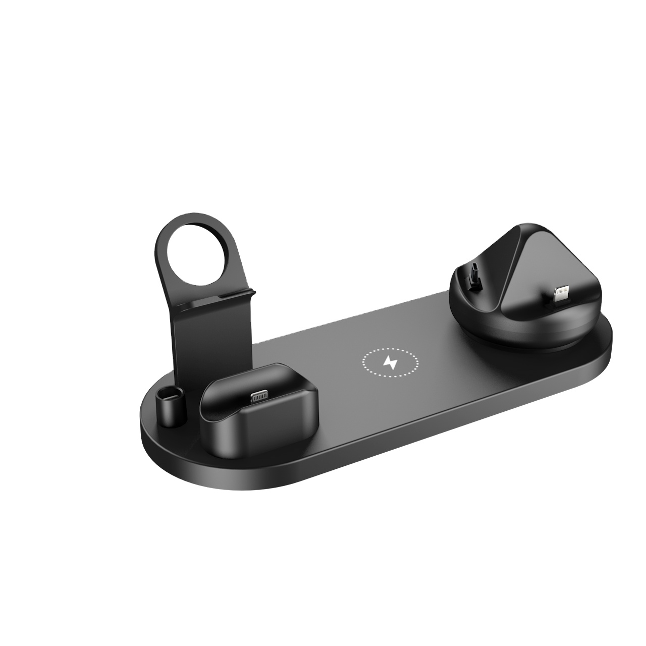 Улучшенная 7 в 1 отдельная Беспроводная зарядная станция для нескольких устройств 10 Вт Qi зарядная док-станция быстрое зарядное устройство