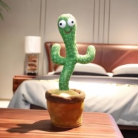 Jouet cactus dansant qui chante et parle, décoration musicale amusante en peluche pour enfants, maison, bureau, décoration de bureau