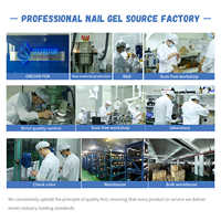 Gel de construction dur UV LED professionnel pour salon de manucure, couleur gelée, extension d'ongles, marque privée