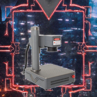 Mesin Penanda Laser Serat Desktop Huike untuk Pengukiran Jam Tangan Stainless Steel, Performa Stabil, Dukungan Grafik PLT/BMP